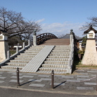 熱田に在った復元裁断橋、南より