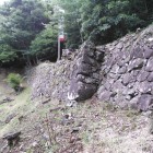 搦手門横の大石垣