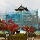 天守保存修理工事中