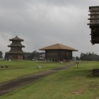板倉より米倉、鼓楼を見る