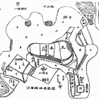 沢田城の縄張り図
