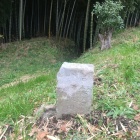 街道沿いの案内石碑
