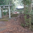 主郭に建つ北野神社