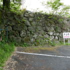 石垣(現存遺構かどうかは不明)