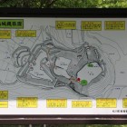 縄張り図、解説板