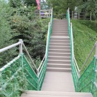 本郭笹郭間の土橋、左右堀切、仮設通路