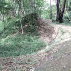 千畳敷奥の郭馬出、左手堀