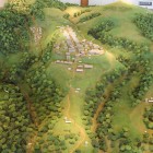 ガイダンス施設内の勝山館模型