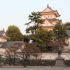 戸田氏鉄像前より大垣城天守、乾隅櫓