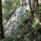 西曲輪の南面石垣城塁