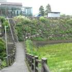 本丸、二の丸館堀通路、二の丸側石垣城塁