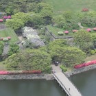 五稜郭タワーより五稜郭枡形大手口を望む