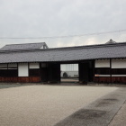 長屋門を内側から。