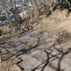 堀切、本丸北出丸間
