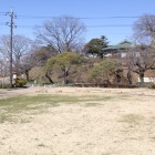 三の丸から二の丸を見る、間の登城路は堀切