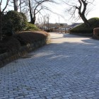 本丸城址公園内側から南方向虎口を見る