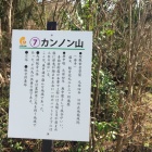 カンノン山案内板