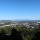 根本城。主郭からの眺望