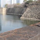京橋口土橋より二の丸石垣と伏見櫓台跡