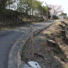 同左南側元小学校通路と南土塁
