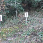 同左から続く本丸山頂登城口
