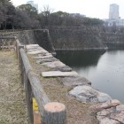 二の丸伏見櫓台跡天端、京橋口土橋を見る