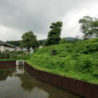 水濠と土塁