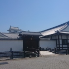 博物館の入口、まだ休館中