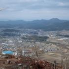 本丸からの眺望。左手に篠山城