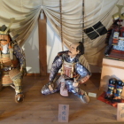 武田家始祖親子の人形