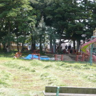 屋敷跡内部、説明会に風景