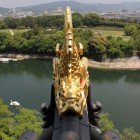 天守閣北面の金箔鯱