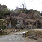 大門跡近辺より天守台方向を見る