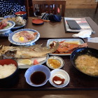 犬吠駅近くで昼食