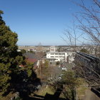 天守跡からの眺望・玉城中学校(三の丸)