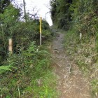 切通状の登城路