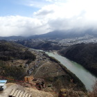 天守台からの眺望・木曽川