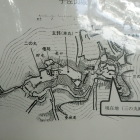 三の丸にある宇佐山城の縄張り図