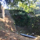 三ノ丸西側下の空堀・石垣