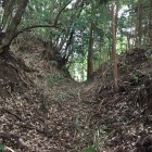 主郭東側の堀切