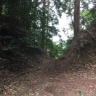 主郭北側の裏虎口