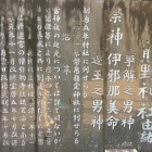 熊野神社　由緒書きの石碑