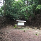 主郭北東側の分厚い土塁