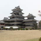天守群と清正桜