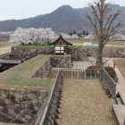 同左より北不明門枡形と続き石垣城塁