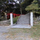 島城址公園への入口(この先で施錠)