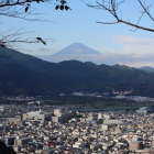 旅の終わりにやっと見えた富士山