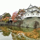 旧二の丸隅櫓と本丸表門と本丸辰巳櫓