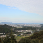 本丸からの眺望　鮎喰川