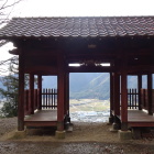 登城の途中にある休憩所
